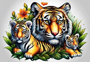 Tiger & Cubs tattoo idea