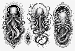 lovecraft myth tattoo for forearm tentacle +++ tattoo idea