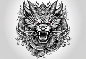DRAGO GIAPPONESE DA FARE SU UN BRACCIO tattoo idea