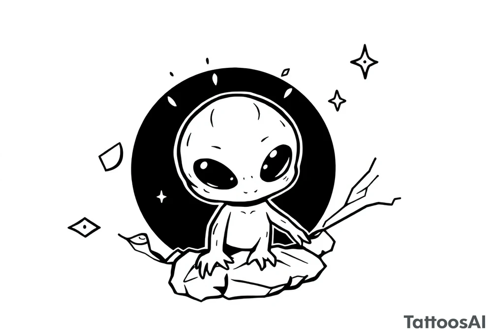 petit  extraterrestre tattoo idea