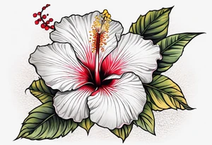 Hibiscus tattoo idea