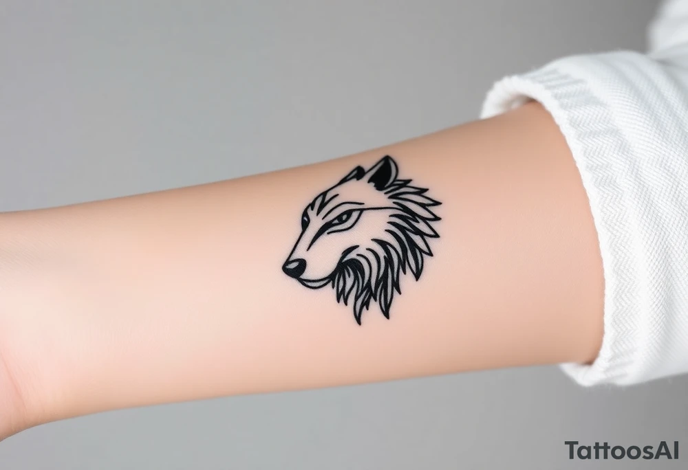 Wolf tattoo idea