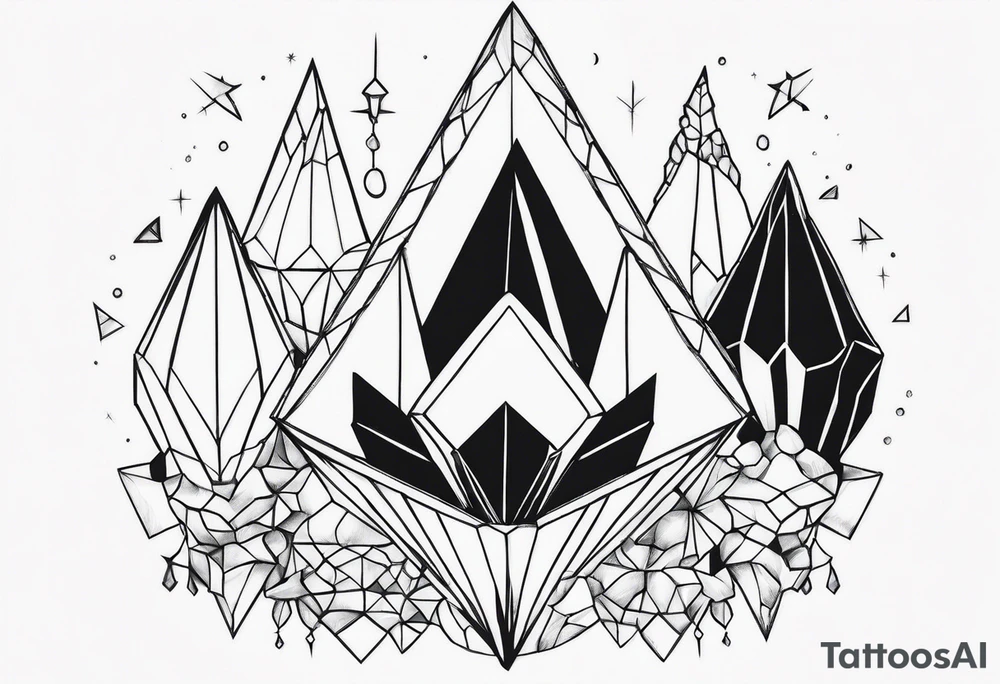 crystals tattoo idea