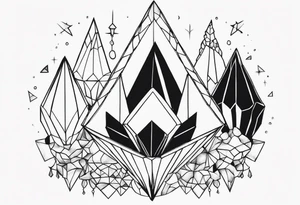 crystals tattoo idea