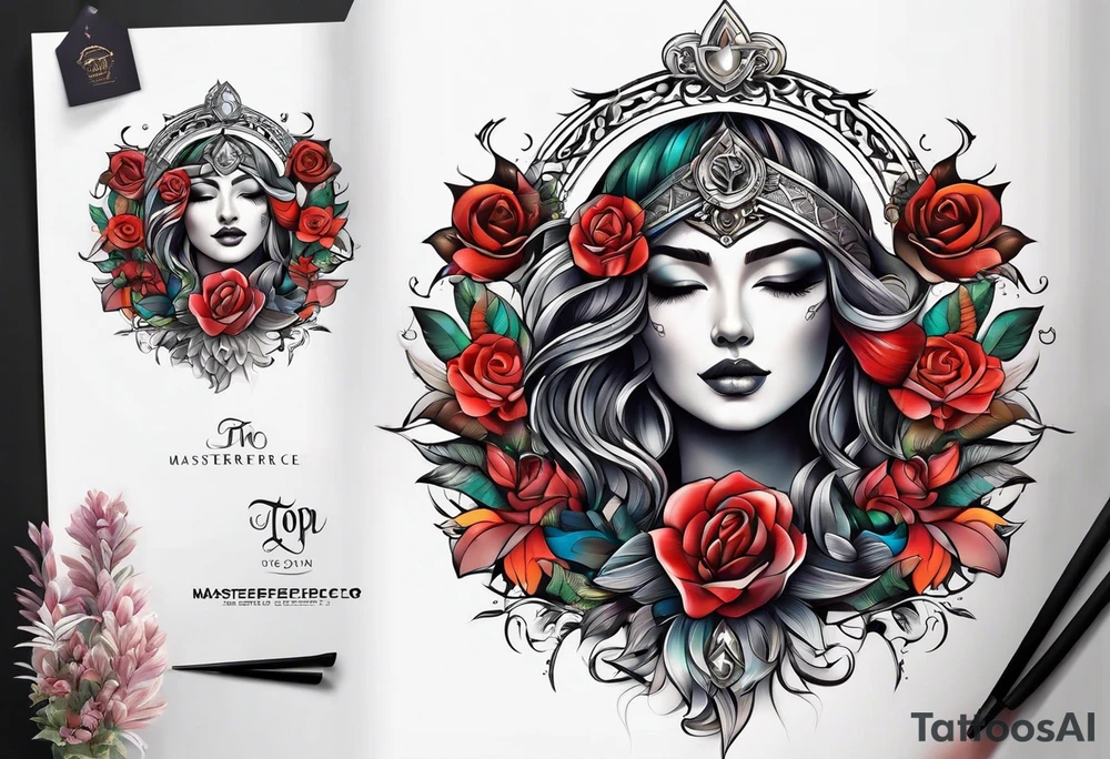 Half moon tattoo idea