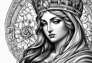 catholic sleeve tattoo idea