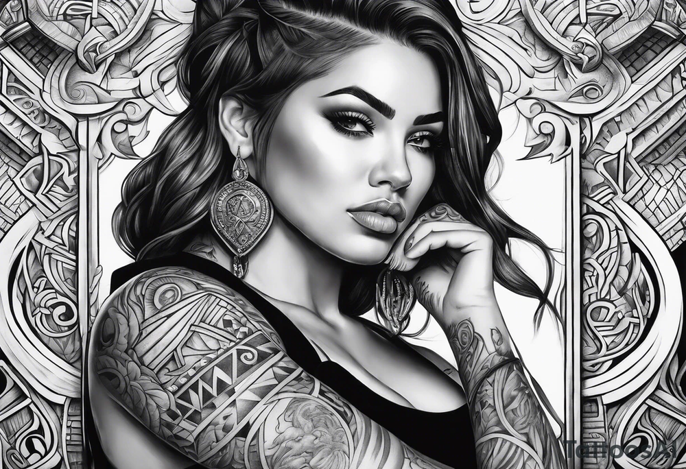 Chicano style 
city 


shootout tattoo idea