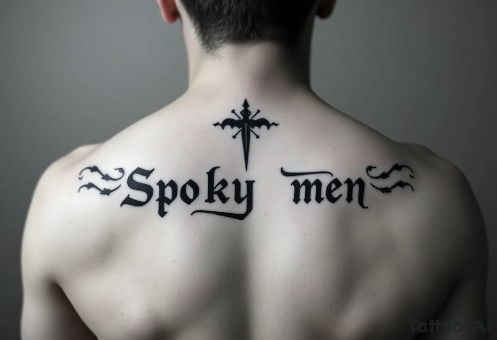 Spooky m9n phrase thigh tattoo i tattoo idea