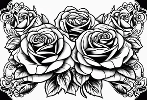 roses
husted name
jenkins name tattoo idea