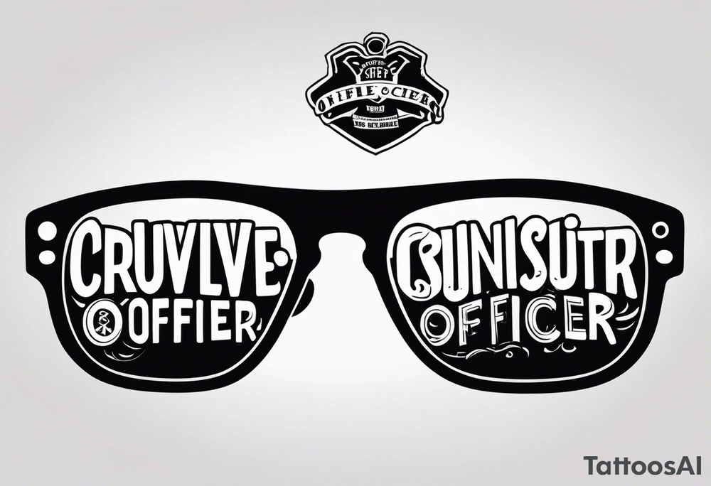 sunglasses Officer tattoo idea