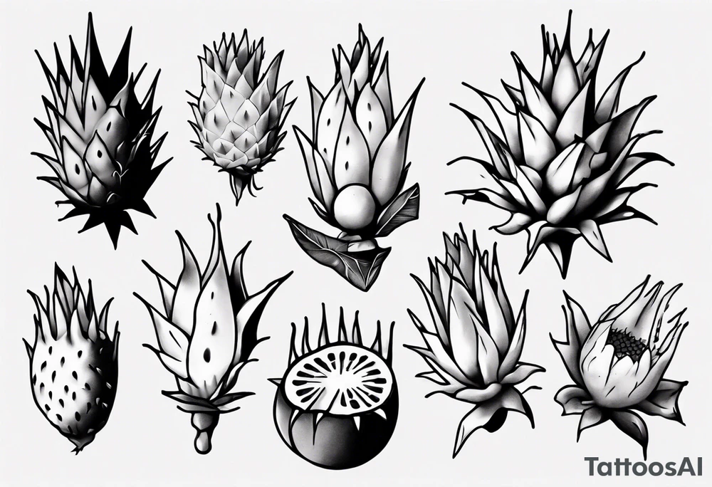 one piece dragon fruit tattoo tattoo idea