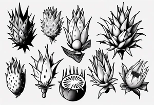 one piece dragon fruit tattoo tattoo idea