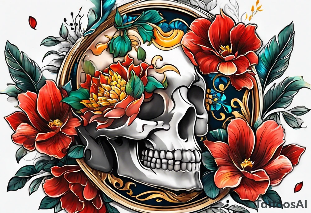 Cờ hải tặc tattoo idea