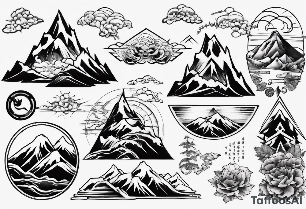 mountain tattoo idea