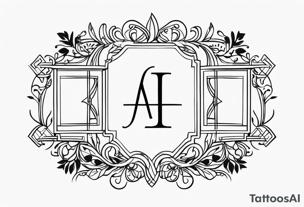 create a Lucas and Jordan and Annabel monogram tattoo idea