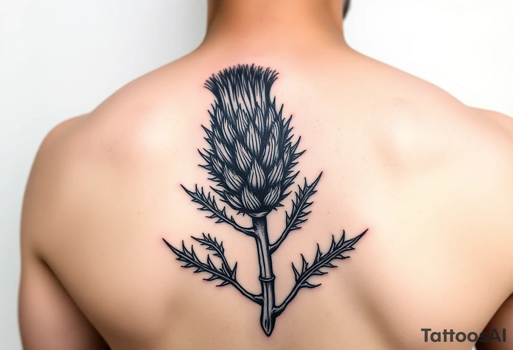Scottish thistle tattoo idea