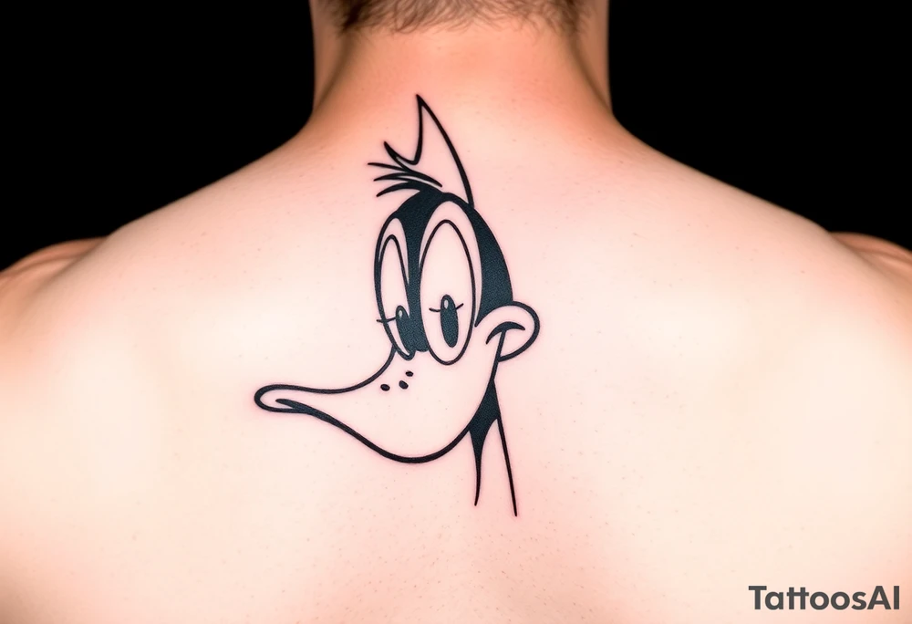 Older 90s Daffy duck high tattoo idea
