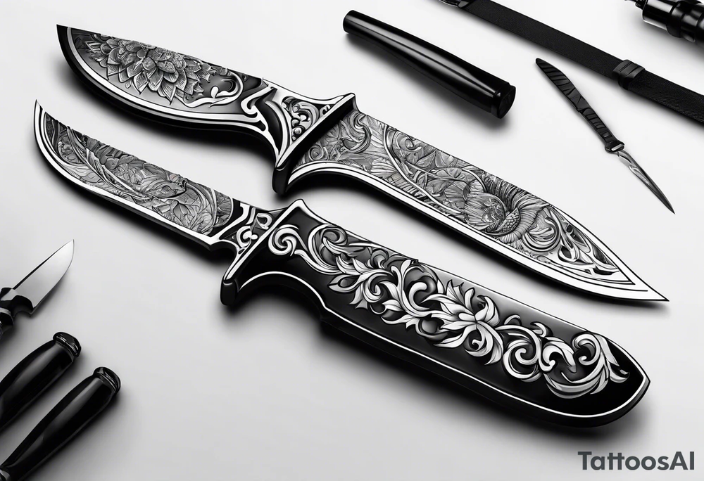 knife tattoo idea