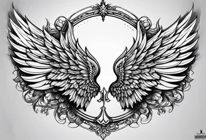 Angel wings tattoo idea