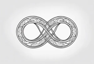 Infinite love tattoo idea