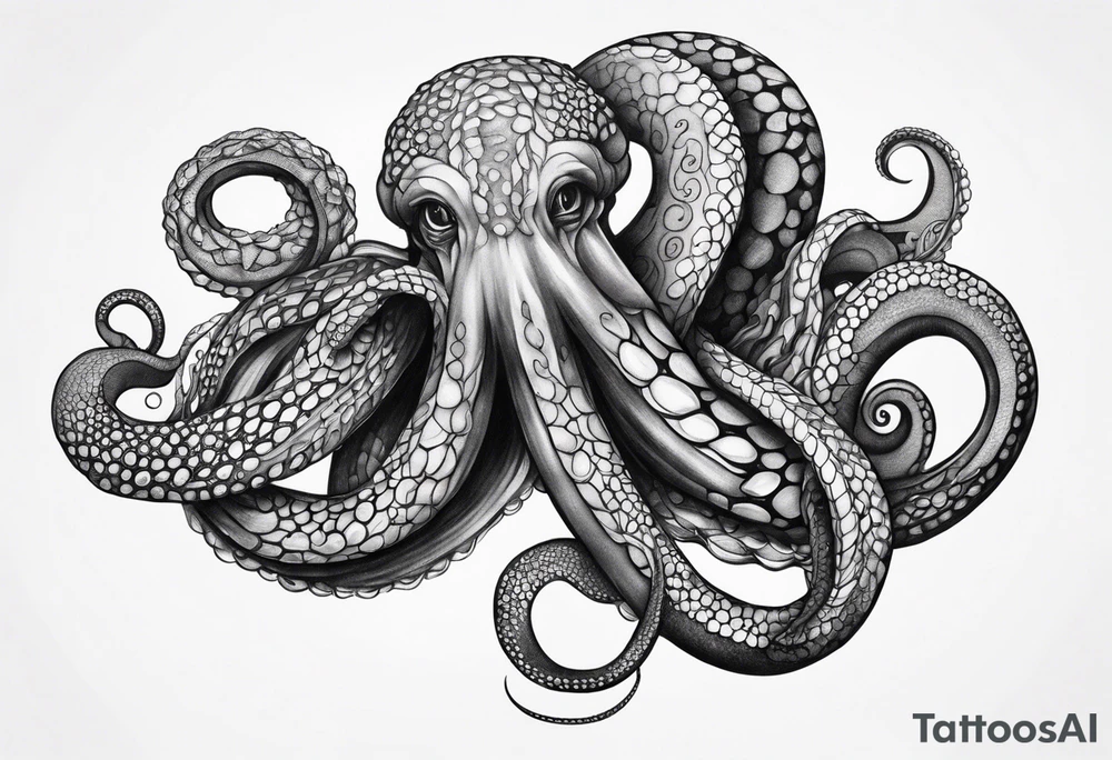 one tentacle tattoo idea
