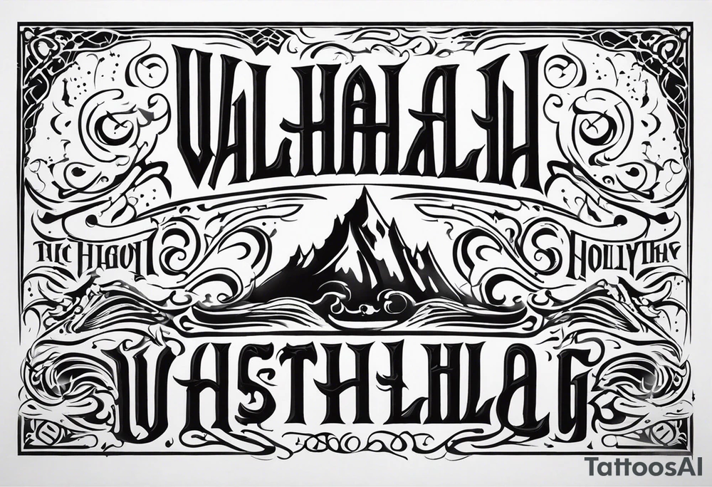 Valhalla mist fog tattoo idea