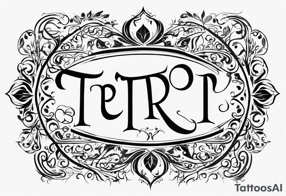 Terri and rick parents name tattoo idea