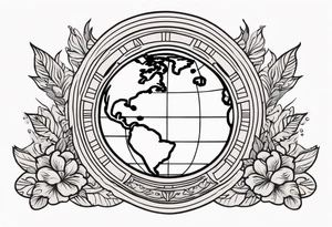 earth



old school vintage simple traditional design 



bold color simple tattoo idea