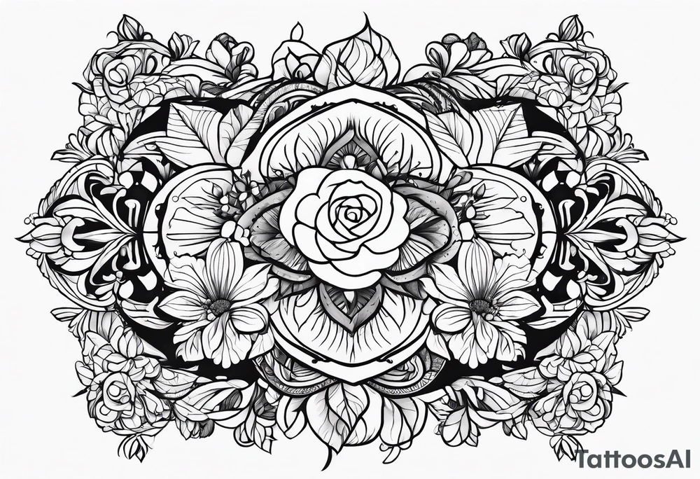 Line art tattoo idea
