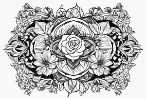 Line art tattoo idea