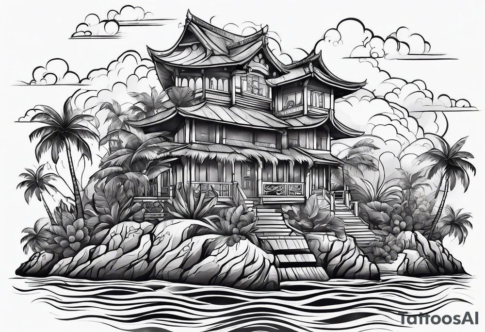 island vibes tattoo idea