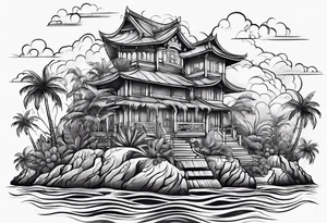 island vibes tattoo idea
