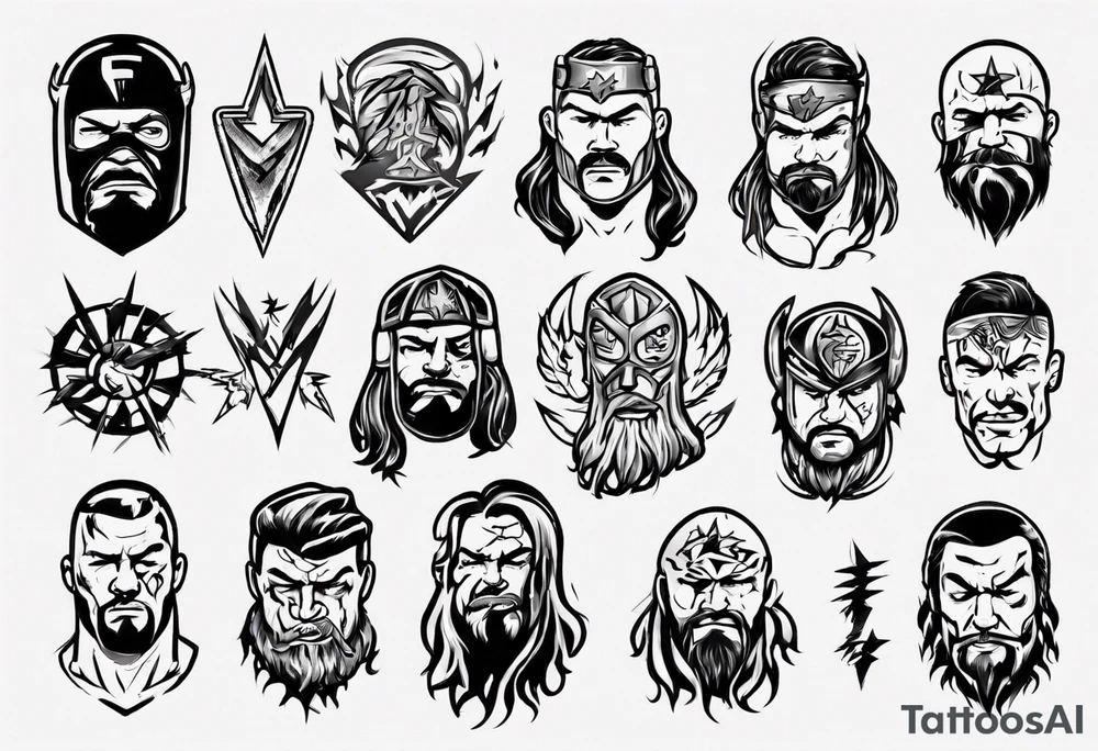 Wrestling tattoo idea