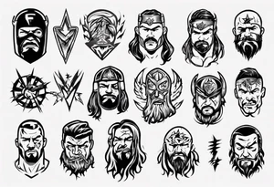 Wrestling tattoo idea