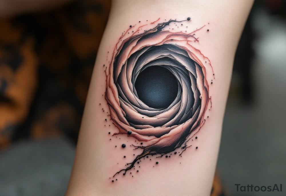 Black hole tattoo idea