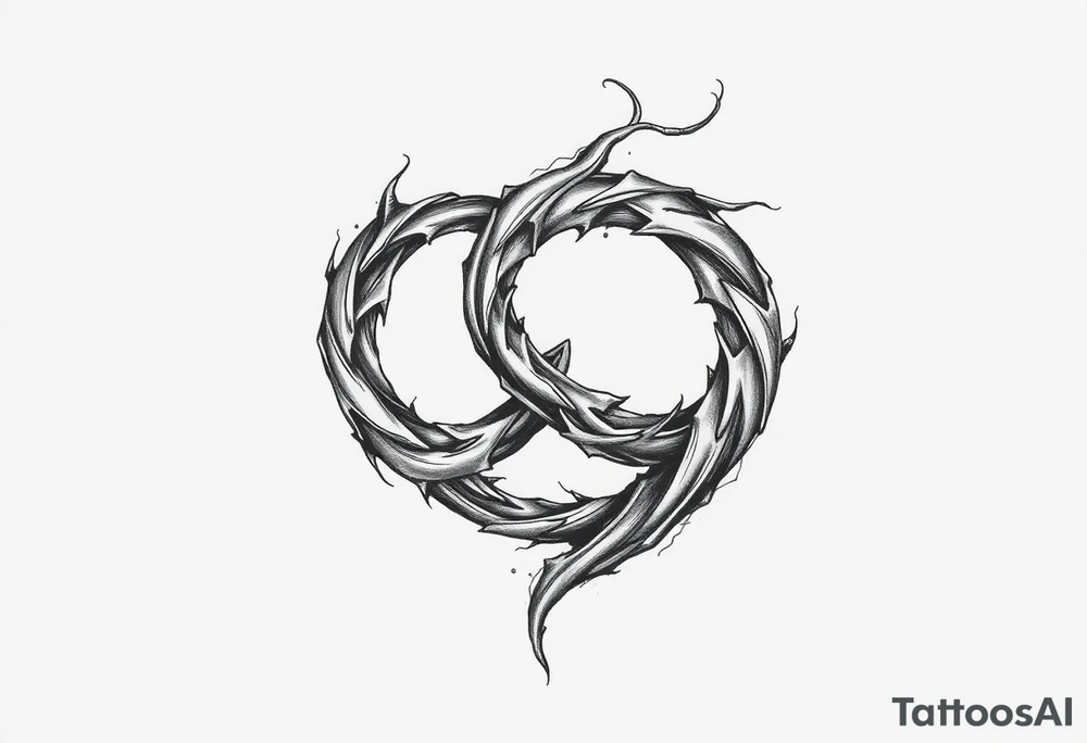 Infinity loop tattoo idea