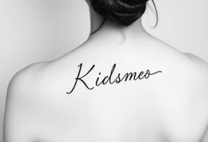 fine line feminine tattoo with kids names for the arm tattoo idea