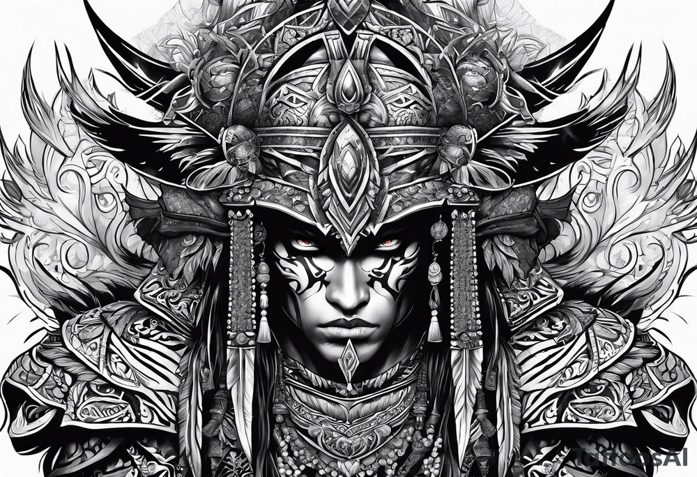 Warrior of Darkness tattoo idea