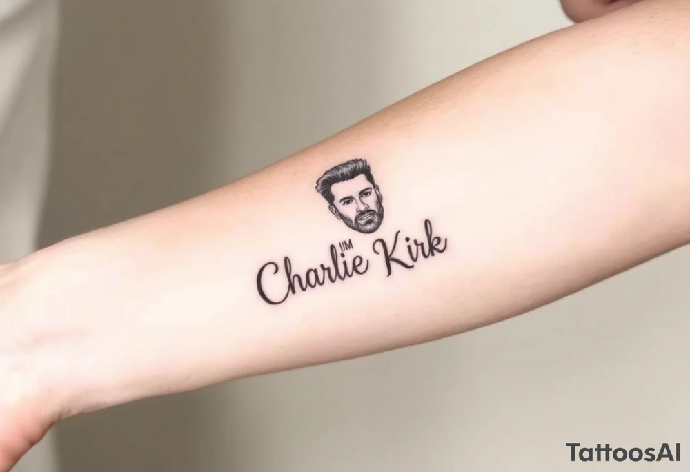 I am Charlie Kirk tattoo idea