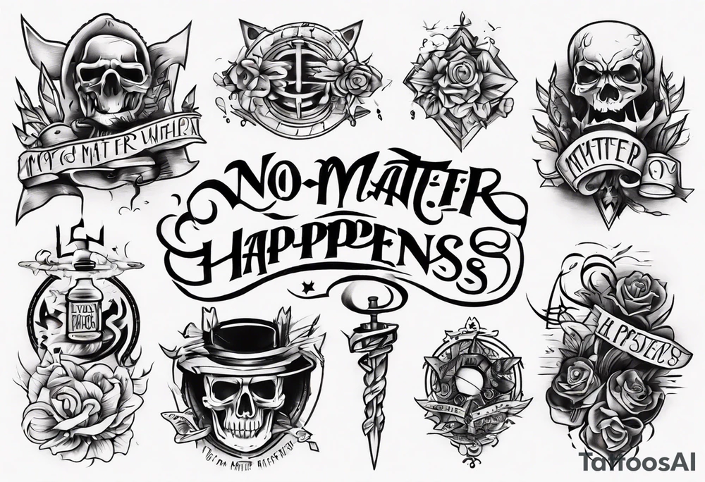 No Matter What Happens tattoo idea