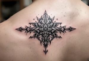 Geometric warrior patters to connect tattoos tattoo idea