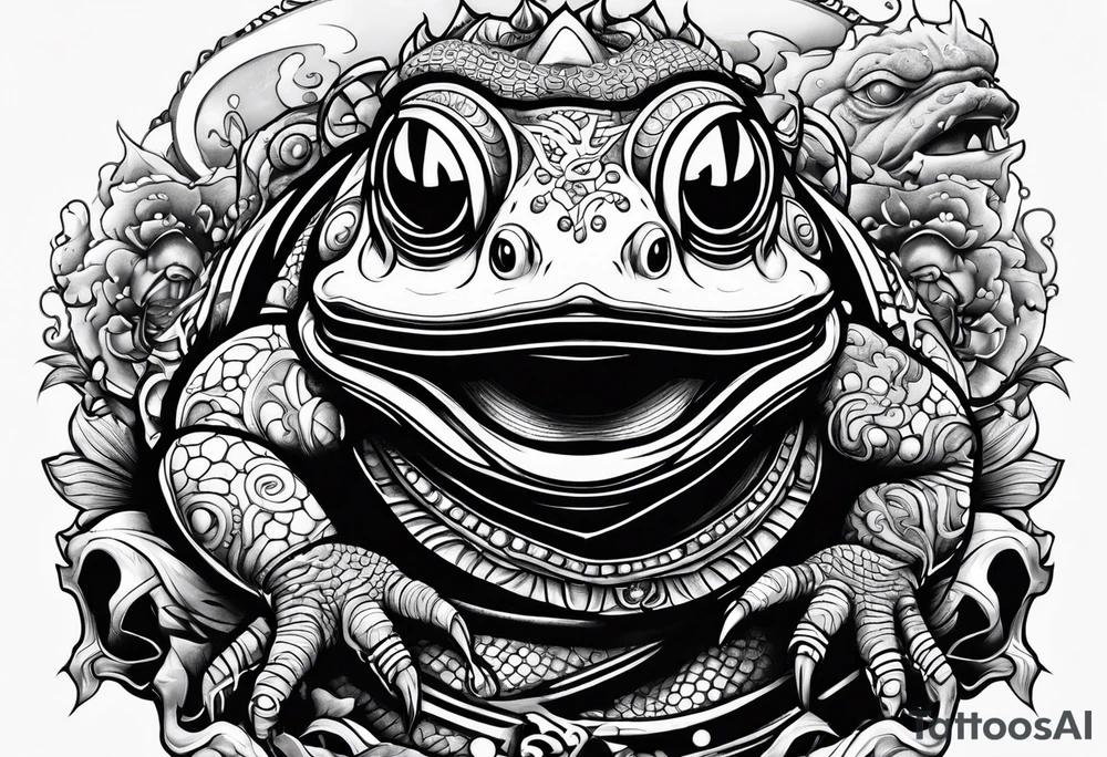 Jiraiya Naruto Gamakichi toad tattoo idea
