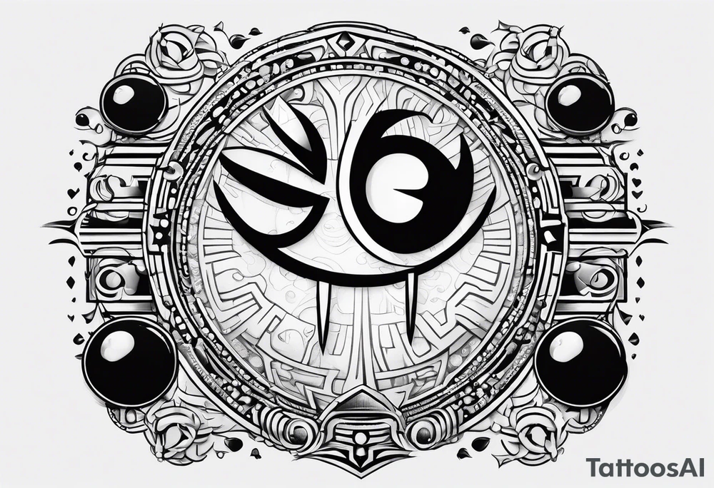 Pac-Man game tattoo idea