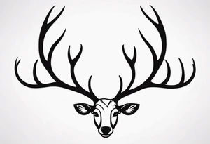 Reindeer antlers tattoo idea