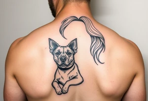 18 years old girl with curves doggy stylish tattoo idea