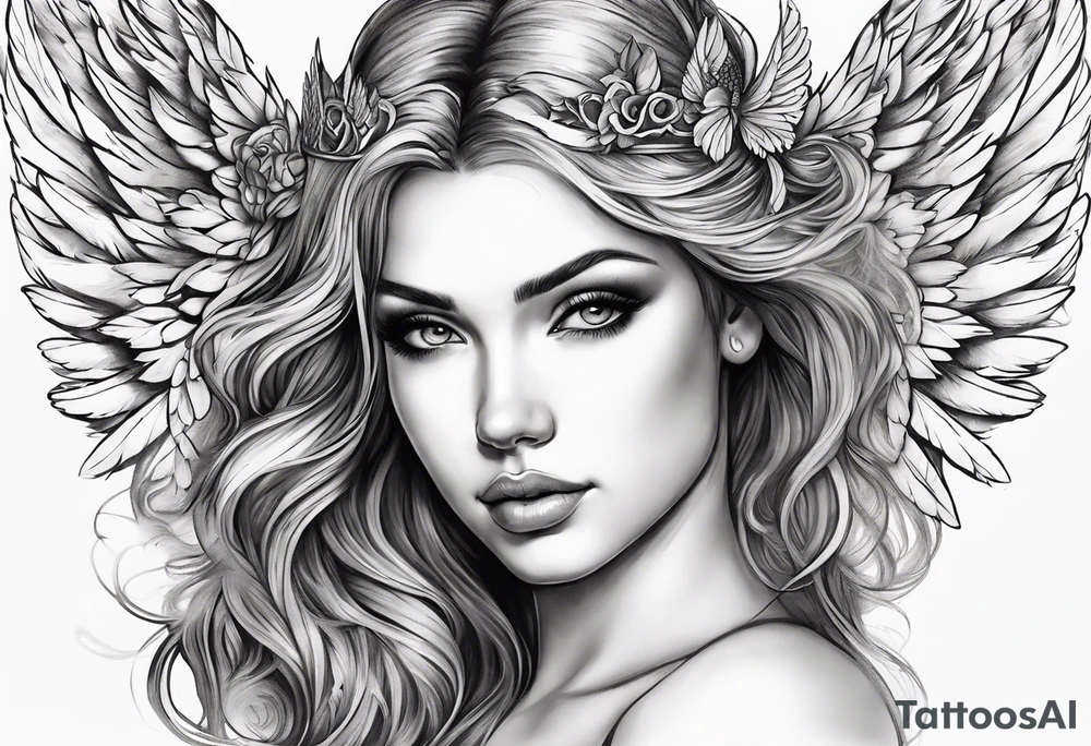 Angel tattoo idea