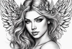 Angel tattoo idea