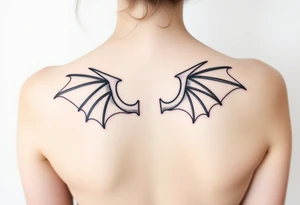 Dragon wings tattoo idea
