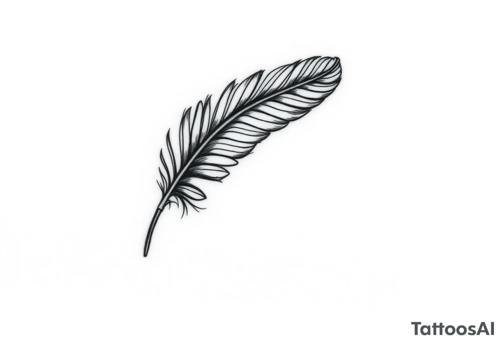 Poetry feather , ink and pen tattoo idea