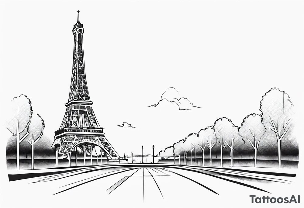 Eiffel  tower tattoo idea